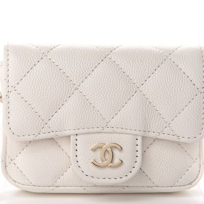 Chanel Caviar Quilted Belt Bag White 11 of 12