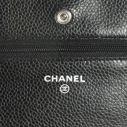 Chanel Caviar Wallet on Chain WOC Black 6 of 8