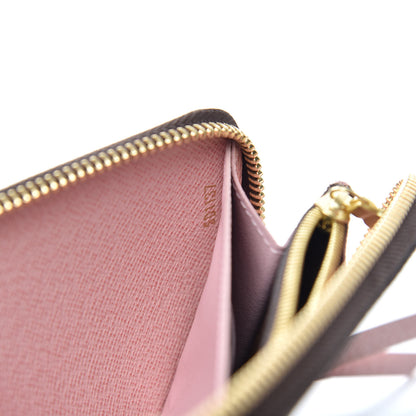 Louis Vuitton Monogram Clemence Wallet Rose Ballerine 7 of 8