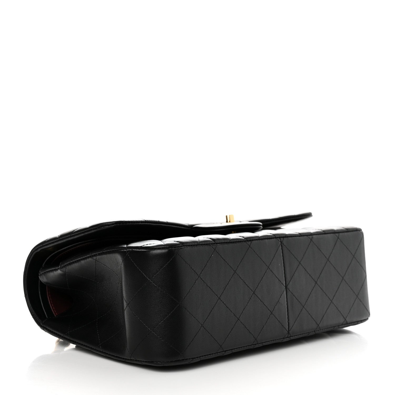 Chanel Lambskin Quilted Jumbo Double Flap Black 4 of 11