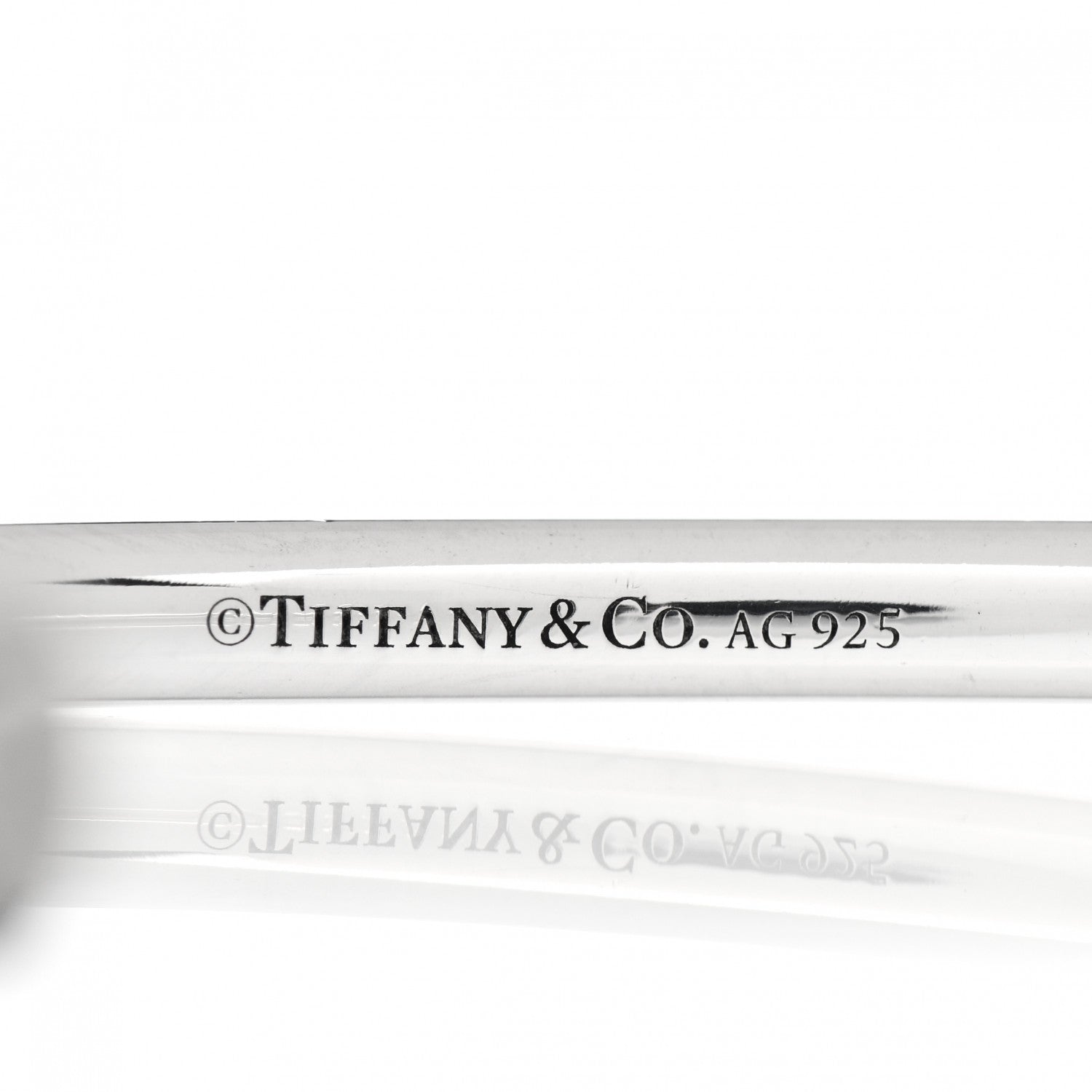 Tiffany Sterling Silver Return to Tiffany Narrow Circle Edge Cuff Bracelet 4 of 4