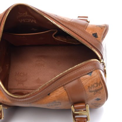 MCM Visetos Satchel Cognac 5 of 9