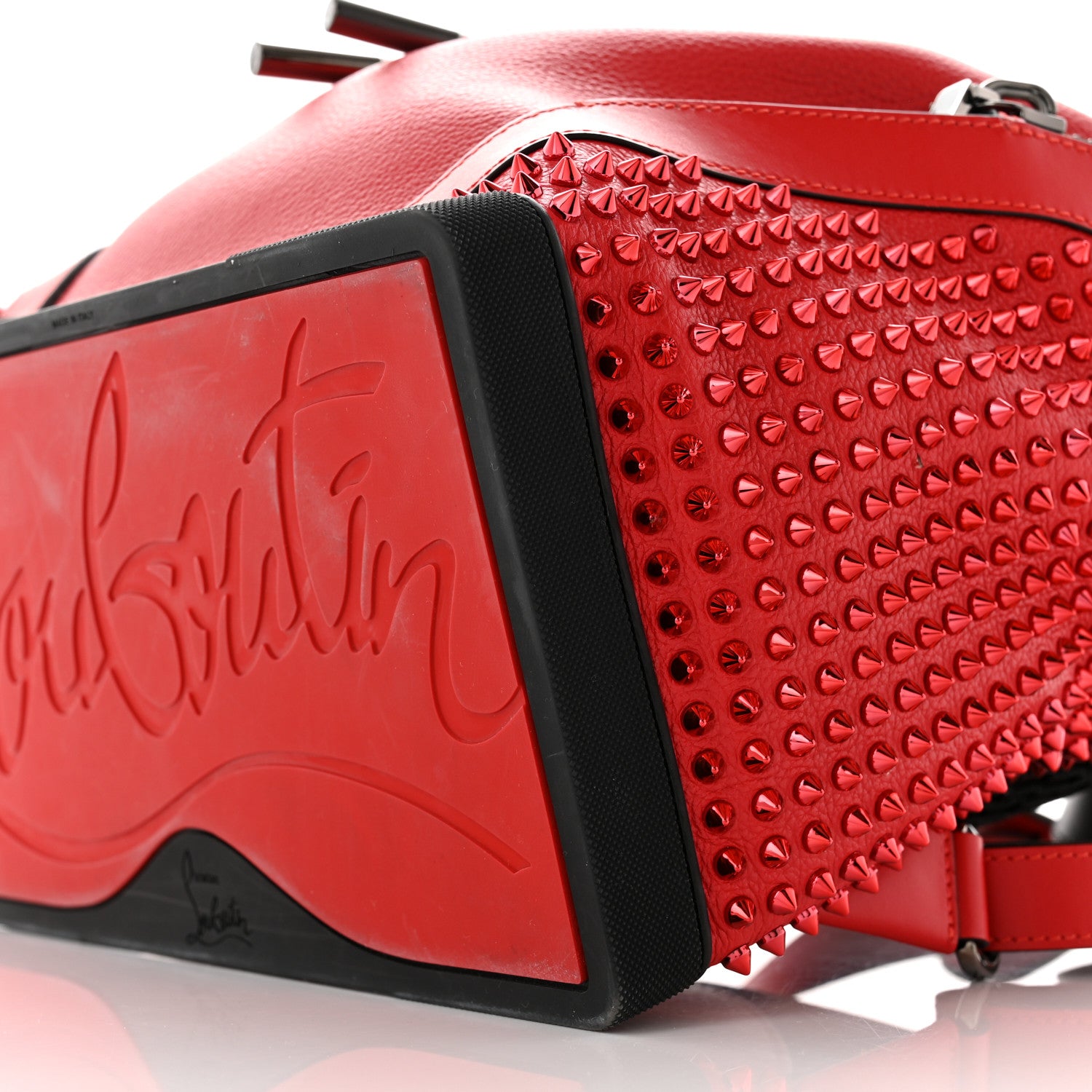 Christian Louboutin Calfskin Spiked Explorafunk Backpack Red 10 of 10