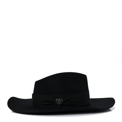 Hermes Rabbit Felt Faubourg Love Hat 57 Black 8 of 13