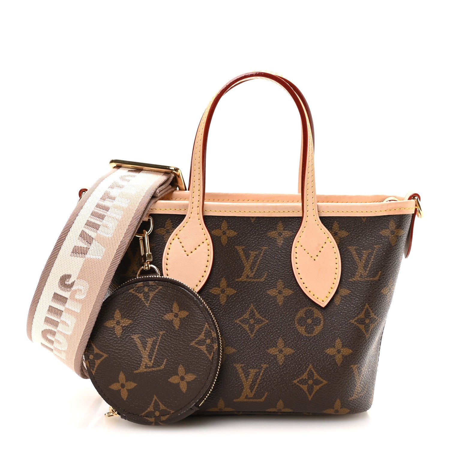 Louis Vuitton Monogram Neverfull BB Beige 1 of 11