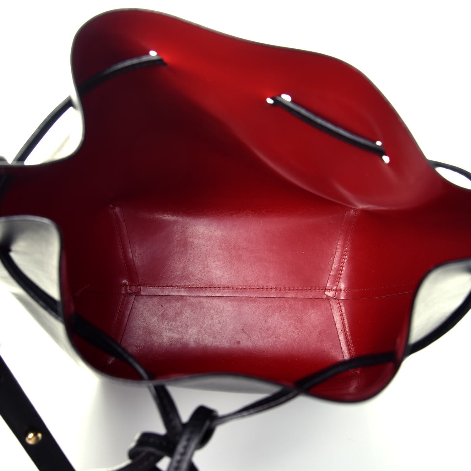 Mansur Gavriel Calfskin Mini Bucket Bag Black Flamma 5 of 8