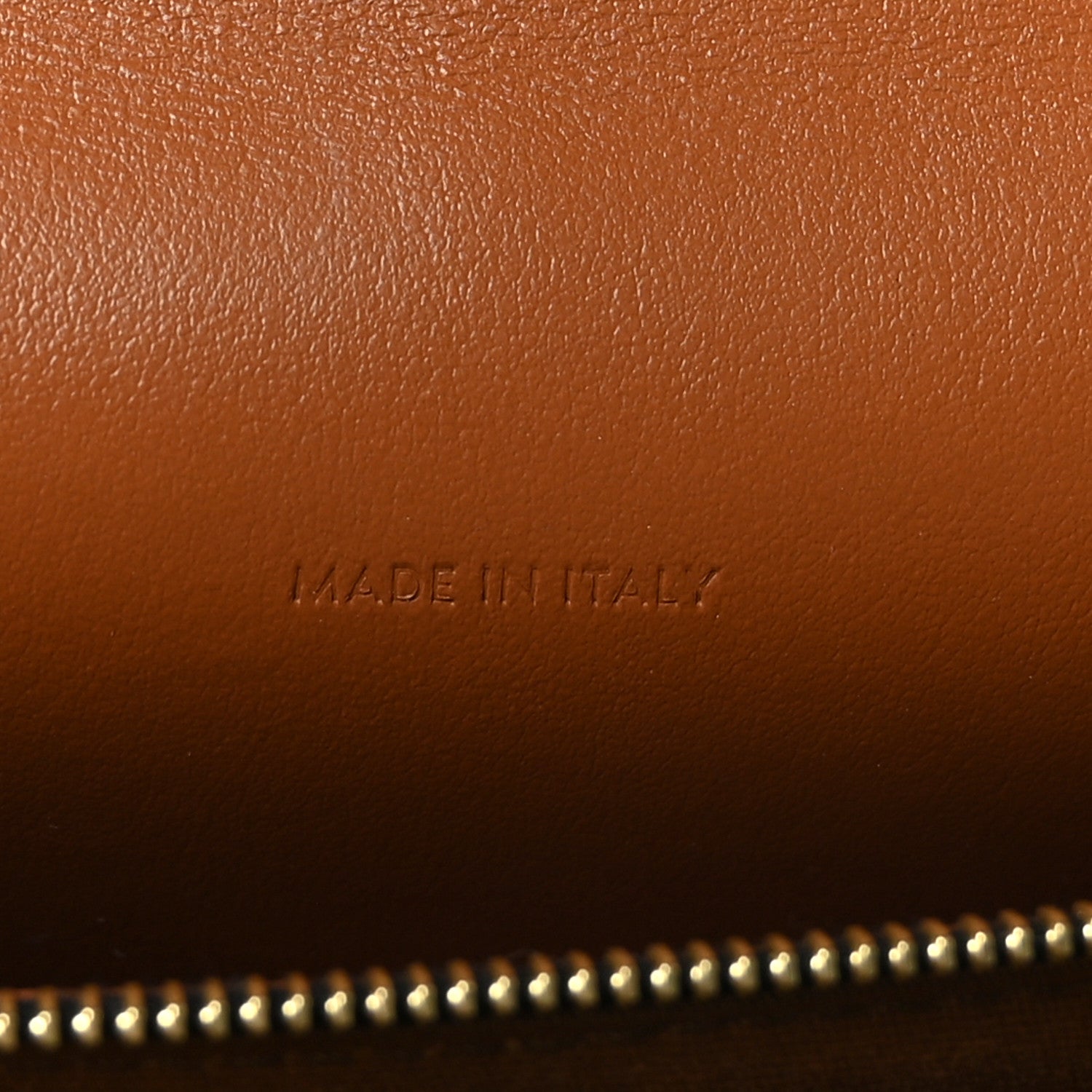 Celine Triomphe Canvas Lambskin Wallet On Strap Tan 6 of 9