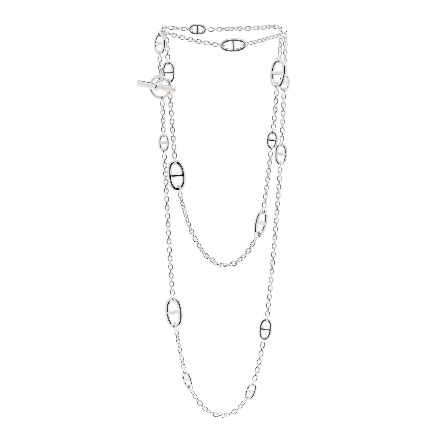 Hermes Sterling Silver Farandole Necklace 120 3 of 5