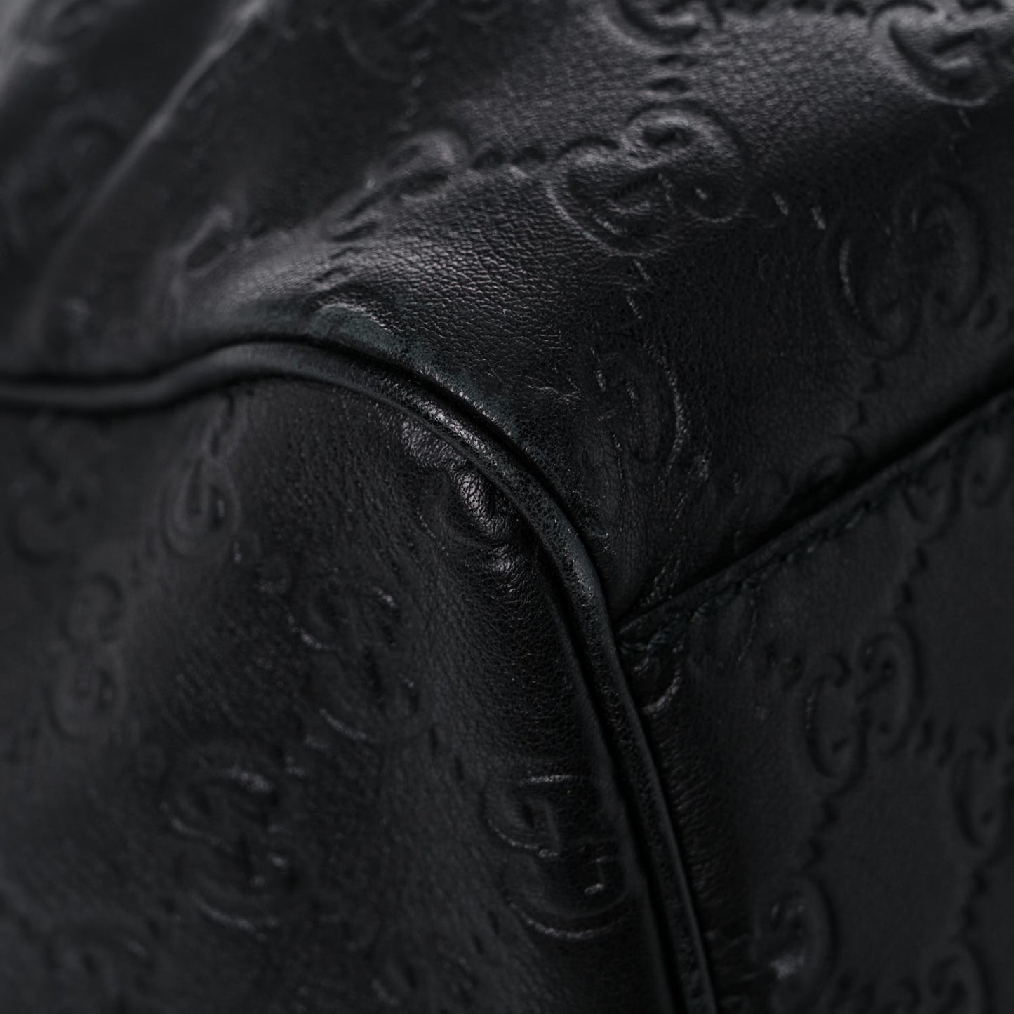 Guccissima Medium Sukey Tote Black