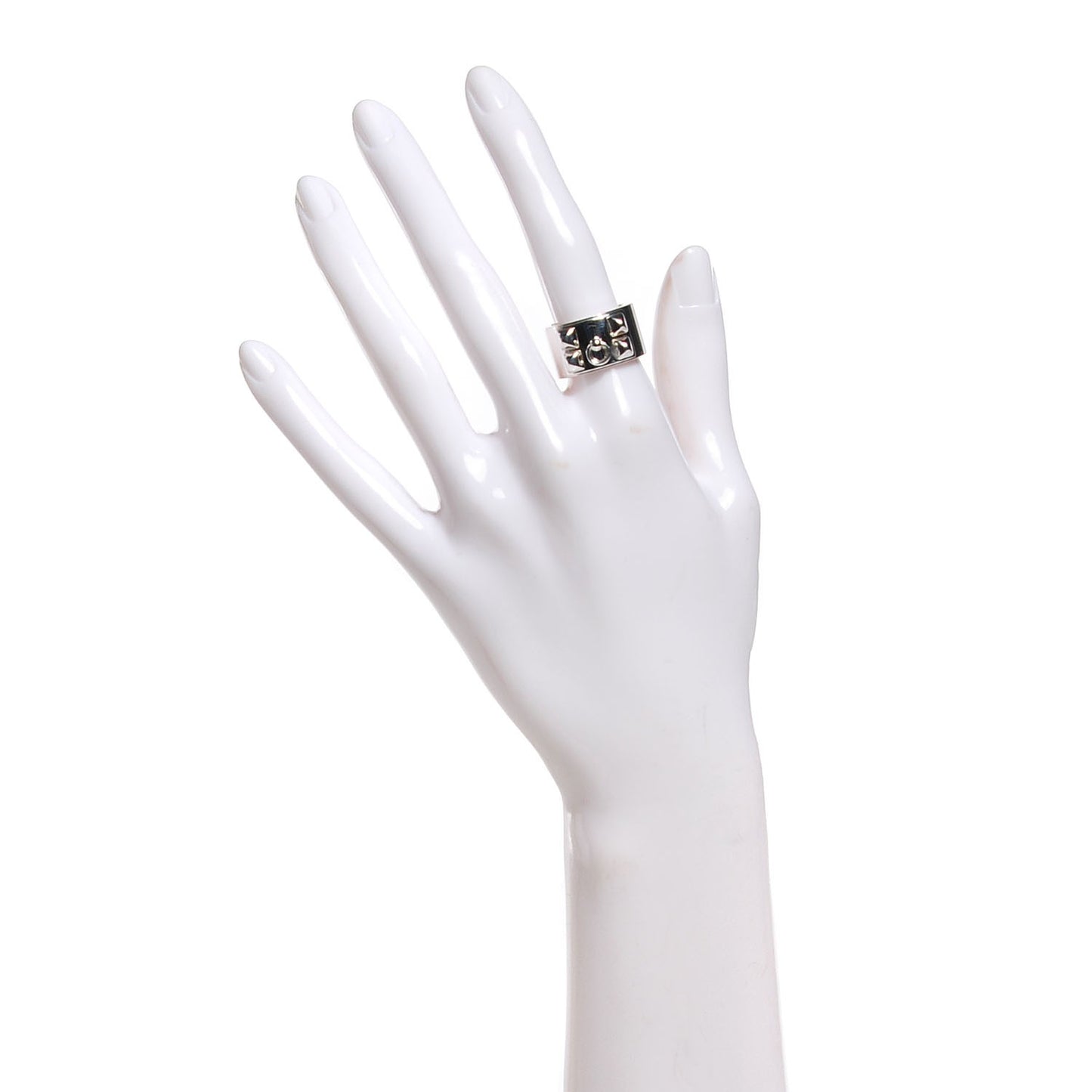 Sterling Silver Collier De Chien Ring 6.75