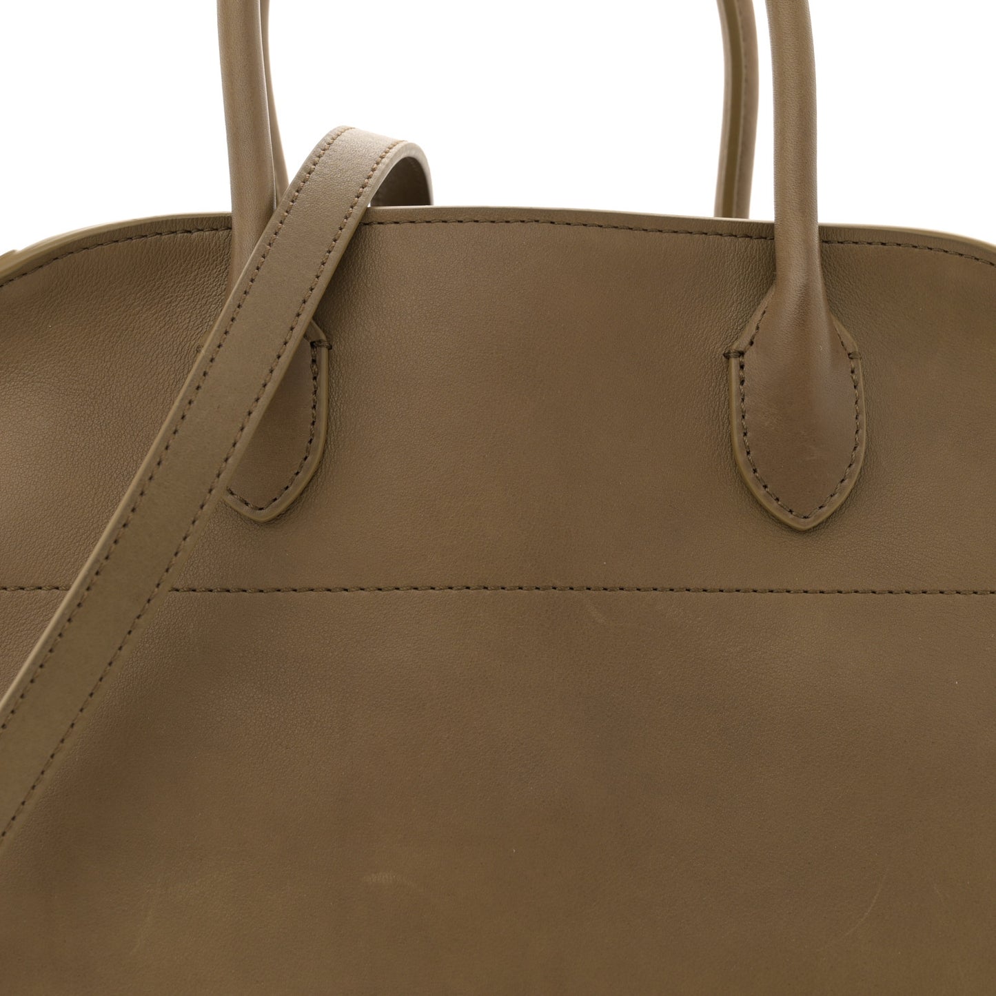Polished Saddle Calfskin Soft Margaux 12 Muschio