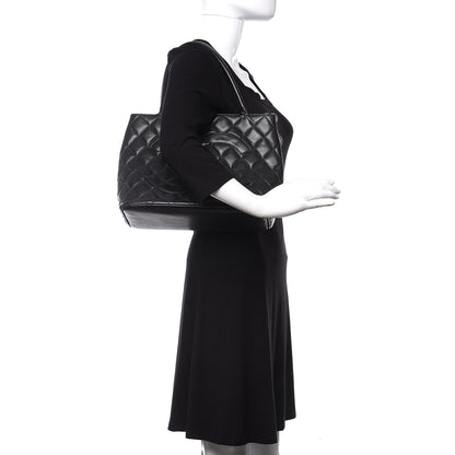 Chanel Caviar Quilted Medallion Tote Black 2 of 13