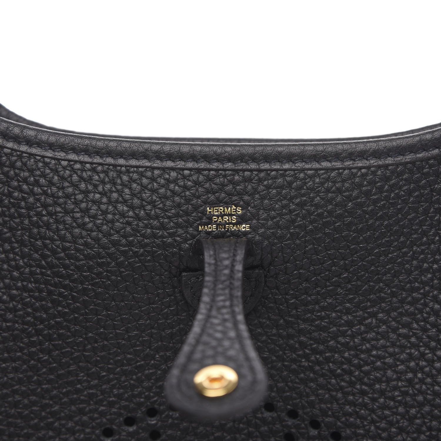 Hermes Taurillon Clemence Evelyne TPM Black 6 of 10