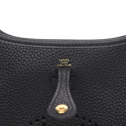 Hermes Taurillon Clemence Evelyne TPM Black 6 of 10