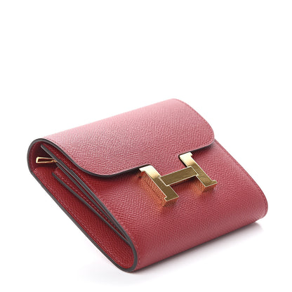Hermes Epsom Constance Short Wallet Rouge Grenat 3 of 5