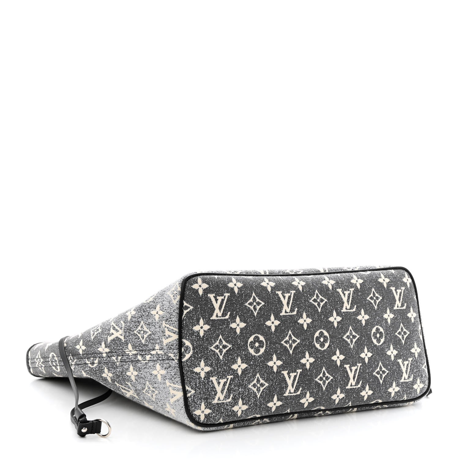Louis Vuitton Denim Monogram Jacquard Neverfull MM Grey 5 of 12