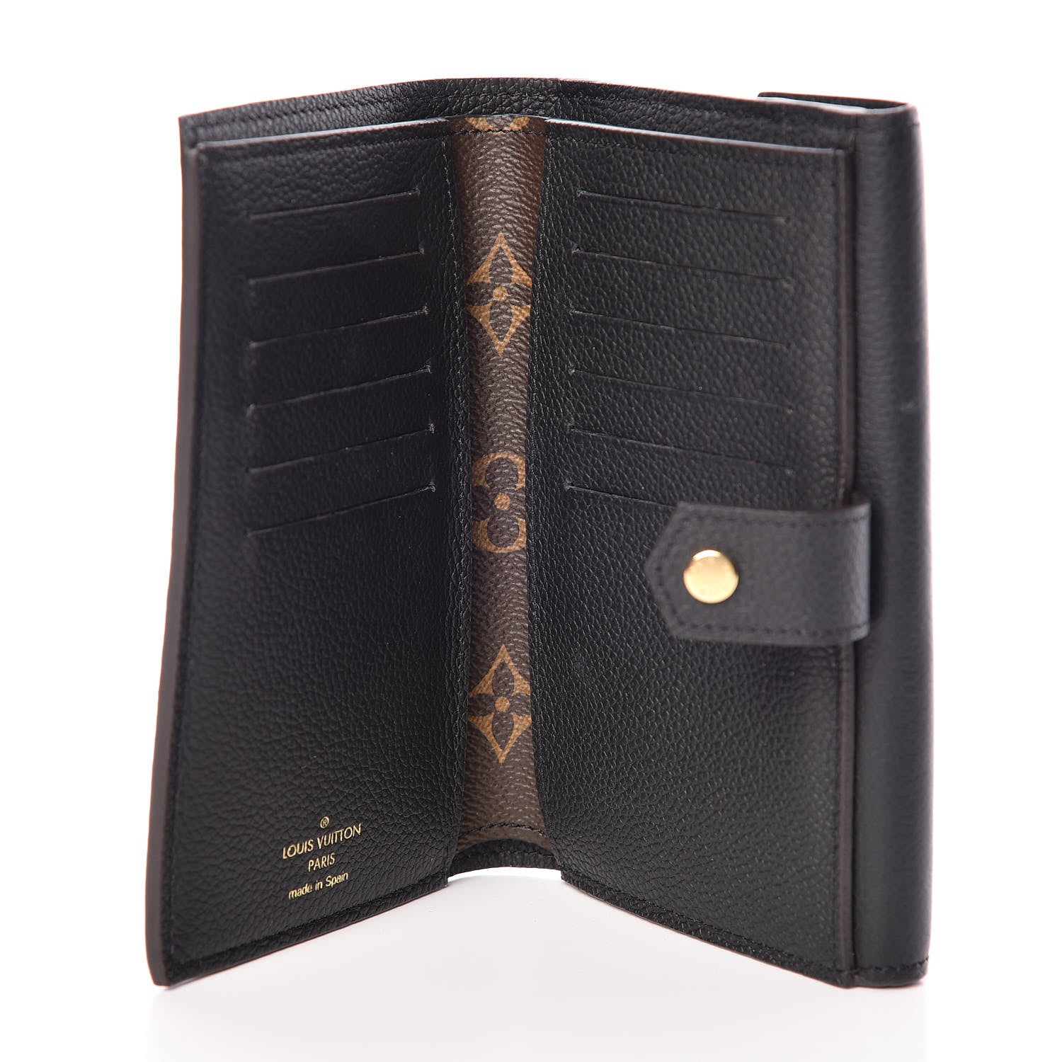 Louis Vuitton Monogram Pallas Compact Wallet Black 6 of 10