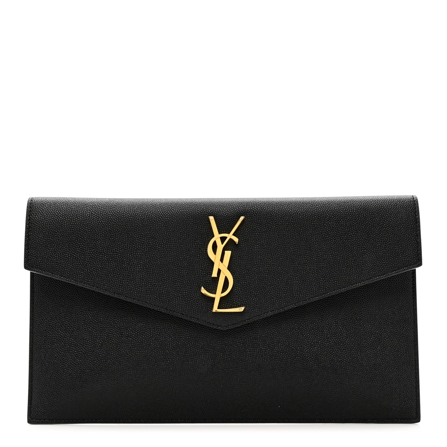 Saint Laurent Grain De Poudre Uptown Pouch Black 1 of 7