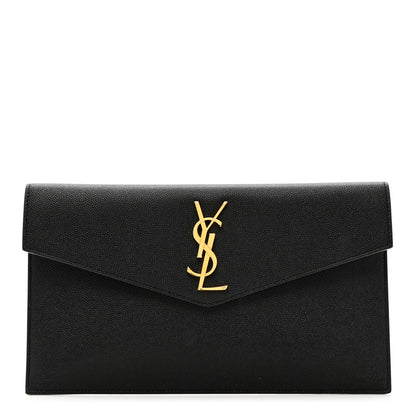 Saint Laurent Grain De Poudre Uptown Pouch Black 1 of 7