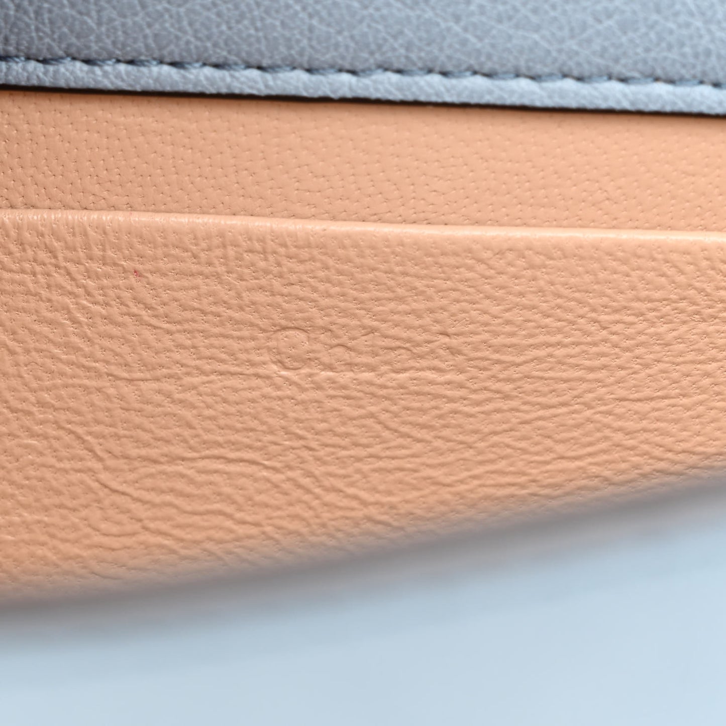 Calfskin Small Nile Bracelet Minaudiere Bag Washed Blue