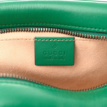 Gucci Calfskin Matelasse Small GG Marmont Chain Shoulder Bag Emerald Green 6 of 11