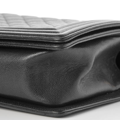 Chanel Caviar Quilted New Medium Boy Flap Black 9 of 10