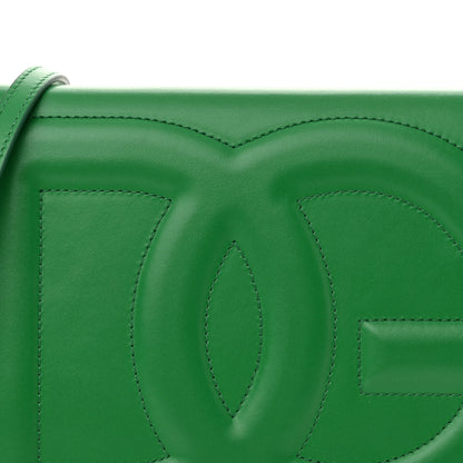 Dolce & Gabbana Calfskin DG Logo Flap Crossbody Bag Green 7 of 10