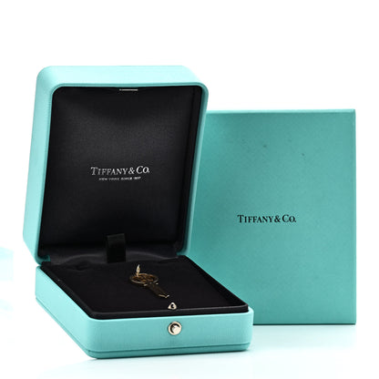 Tiffany 18K Yellow Gold Modern Keys Logo Key Pendant 5 of 5