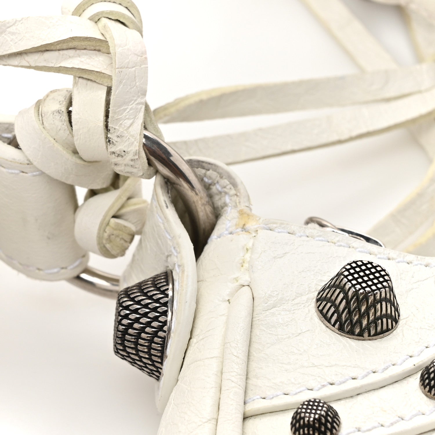 Balenciaga Agneau Arena Le Cagole Shoulder Bag XS Optic White 15 of 18