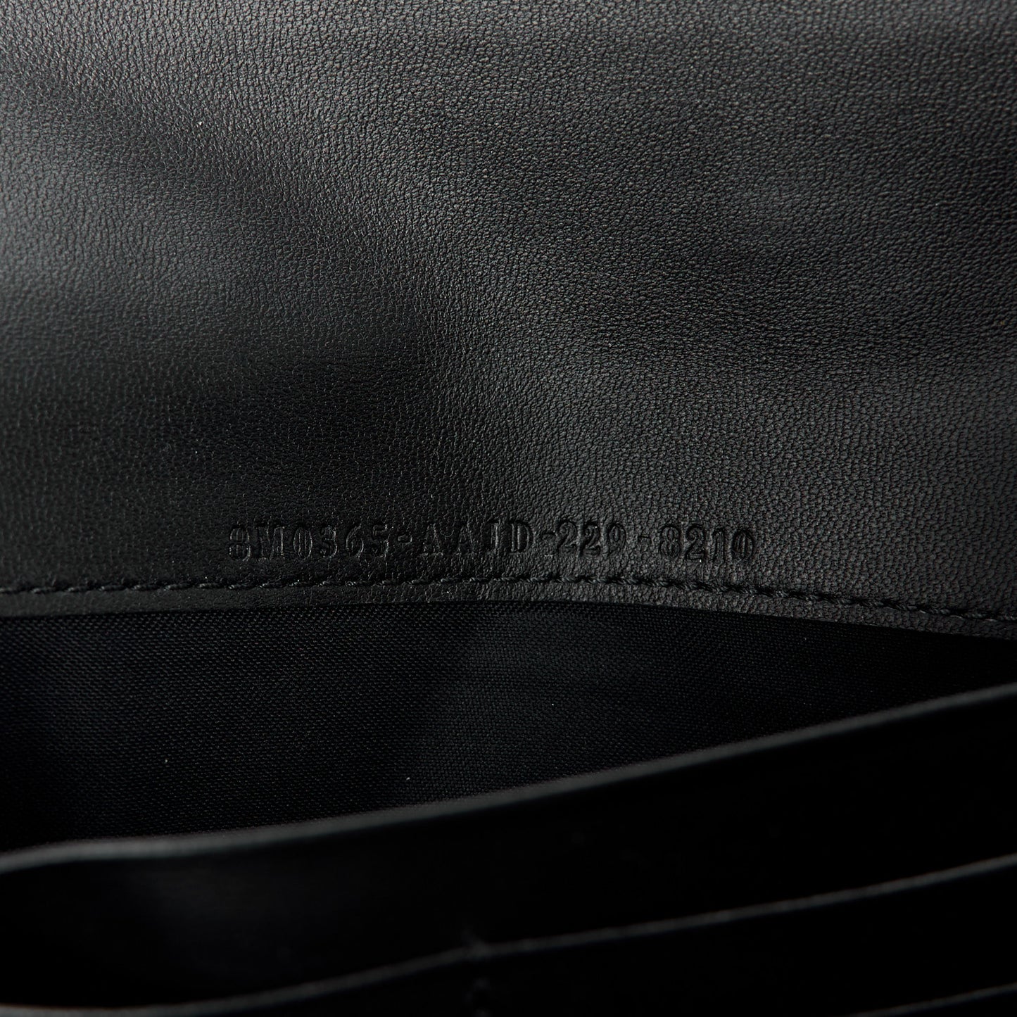 Nappa Matisse FF Embossed Continental Wallet On Chain Black