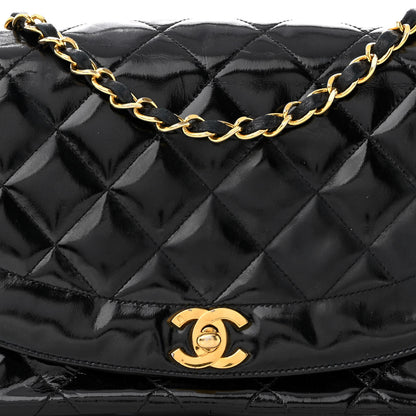 Chanel Patent Quilted Small Single Flap Black 9 of 13