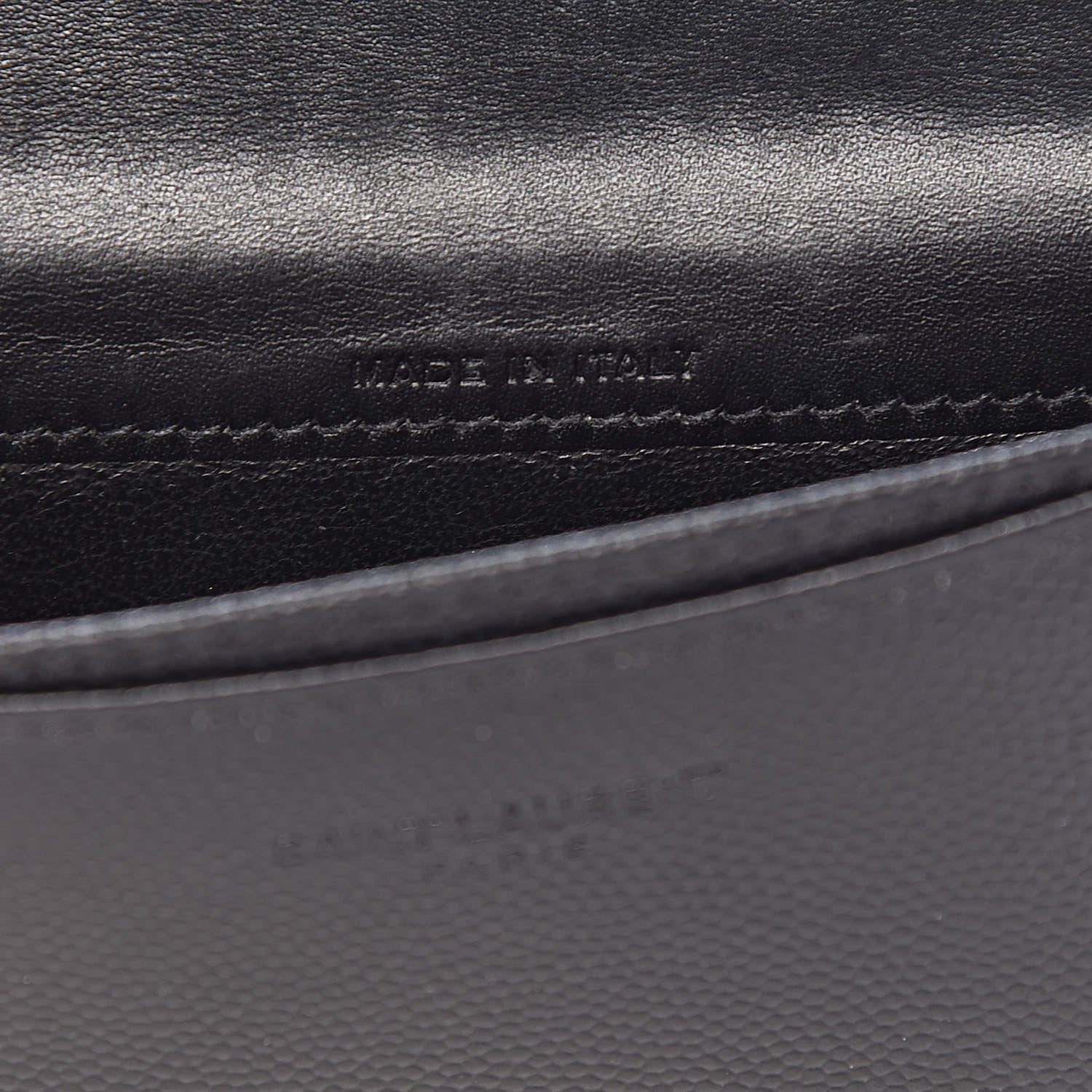 Saint Laurent Grain De Poudre Business Card Case Black 6 of 12