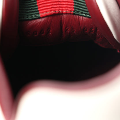 Gucci Calfskin Suede Mens Re-Web Sneakers 12.5 Ivoire Red 9 of 9