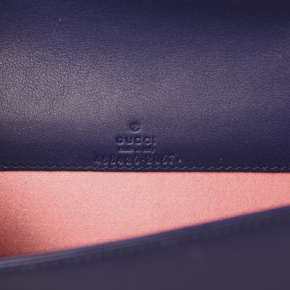 Gucci Velvet Matelasse GG Marmont Mini Bag Cobalt Blue 5 of 11