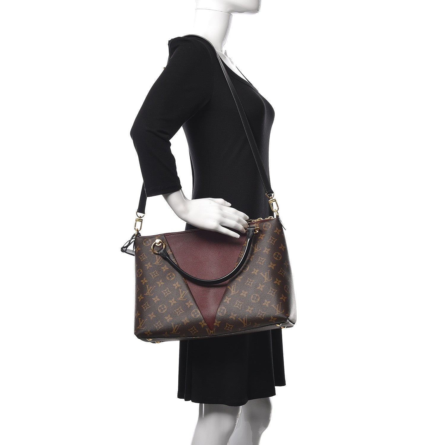 Louis Vuitton Monogram V Tote MM Bordeaux 2 of 10