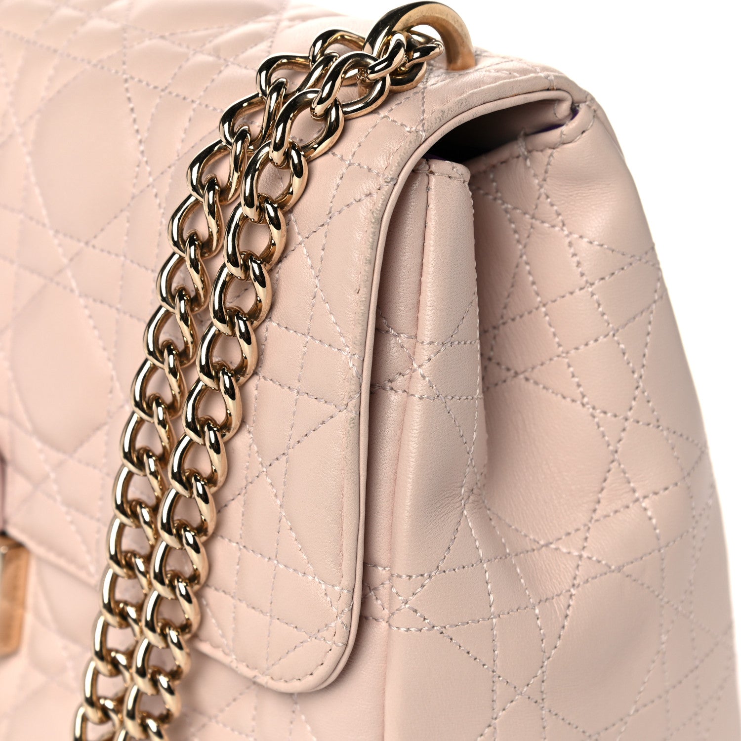 Christian Dior Lambskin Cannage Large Miss Dior Flap Rose Poudre 13 of 15