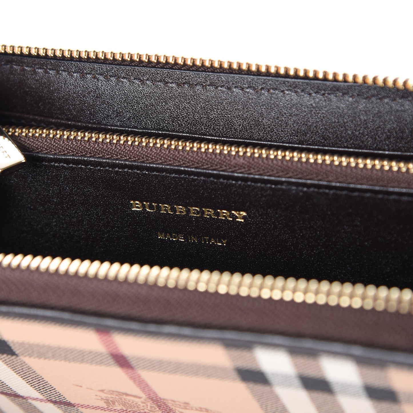 Haymarket Check Large Ziggy Zip Around Wallet Chocolate