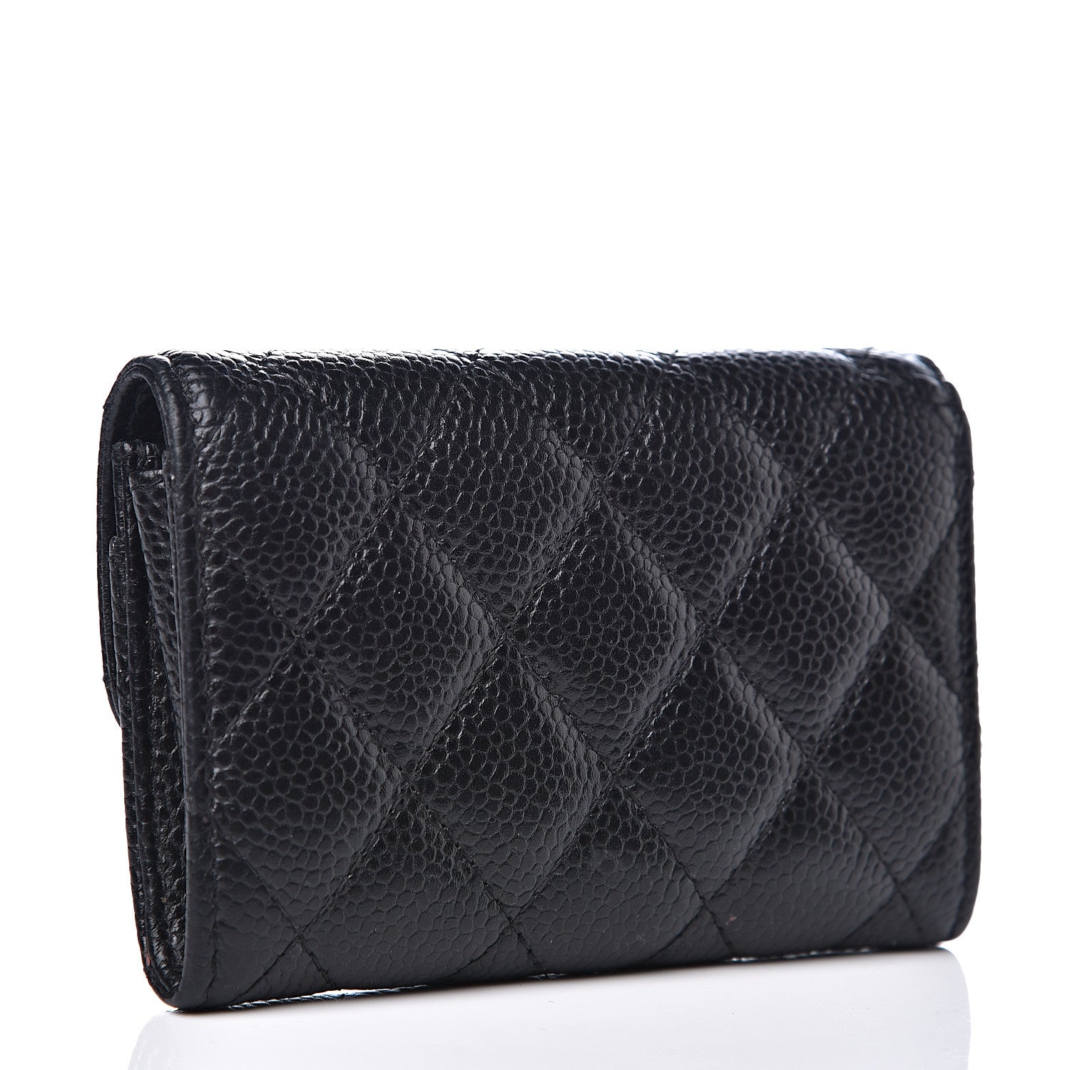 Chanel Caviar Quilted Flap Card Holder Black 2 of 8