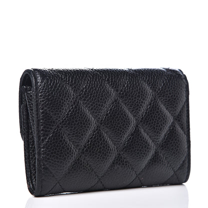 Chanel Caviar Quilted Flap Card Holder Black 2 of 8