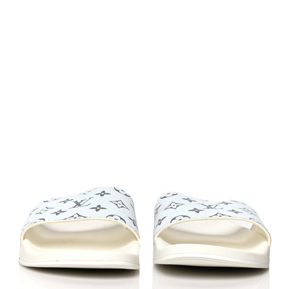 Louis Vuitton Iridescent Rubber Monogram Mens Waterfront Mules 12 White 2 of 8