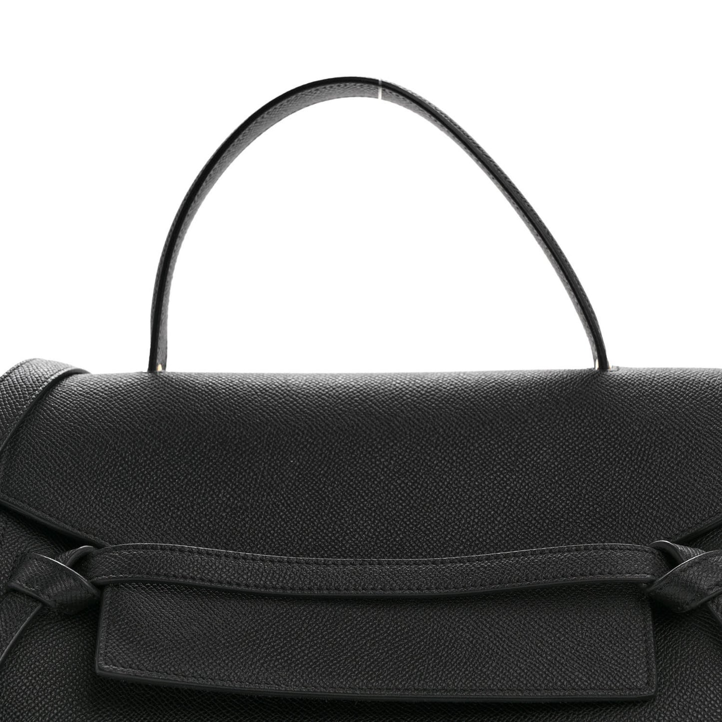 Grained Calfskin Mini Belt Bag Black