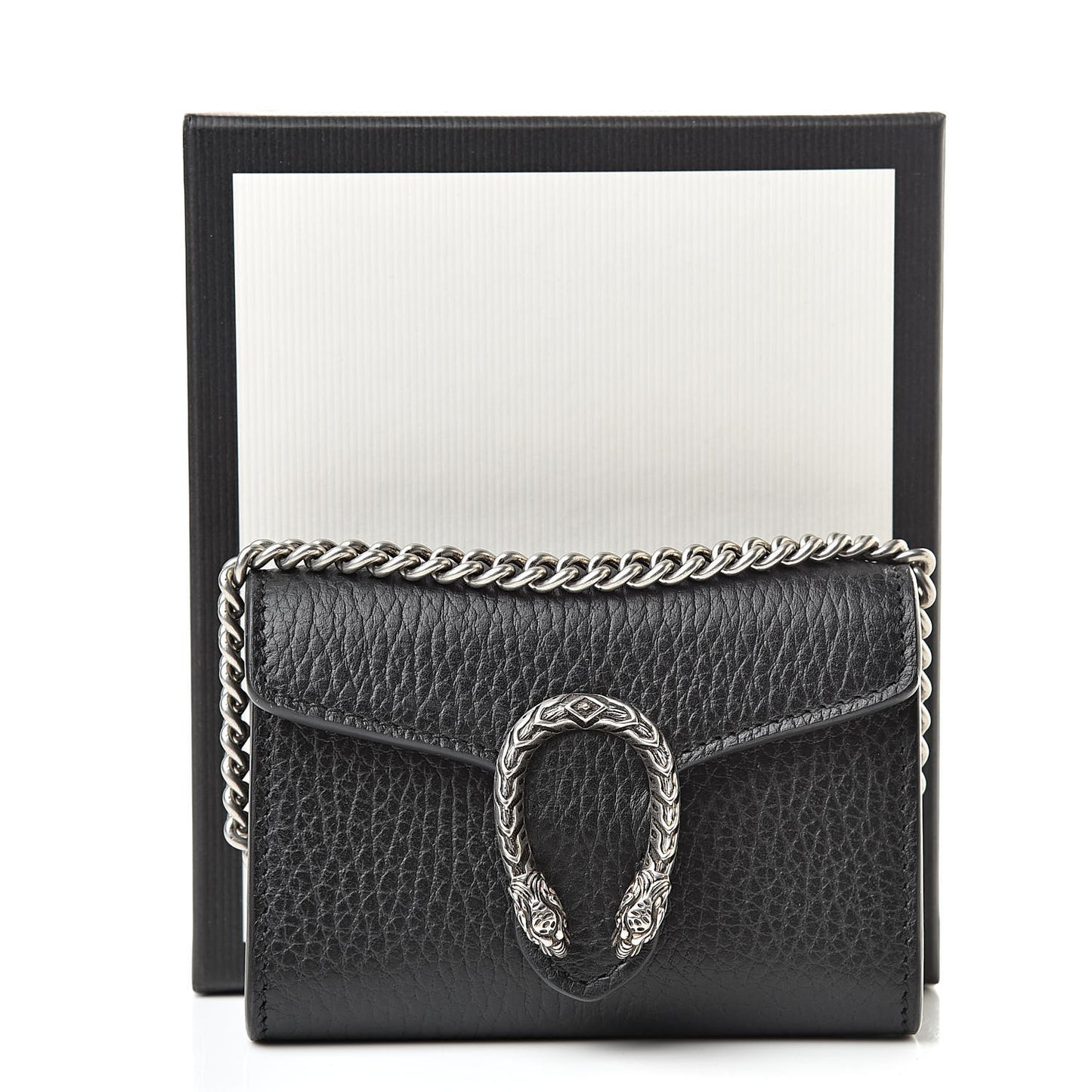 Calfskin Dionysus Coin Purse Black