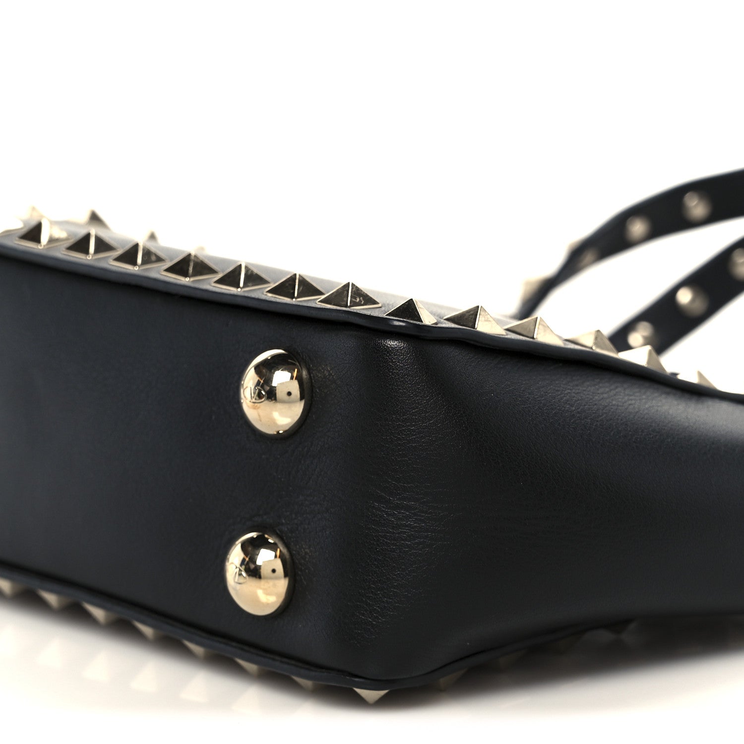 Valentino Garavani Vitello Micro Rockstud Tote Black 10 of 10
