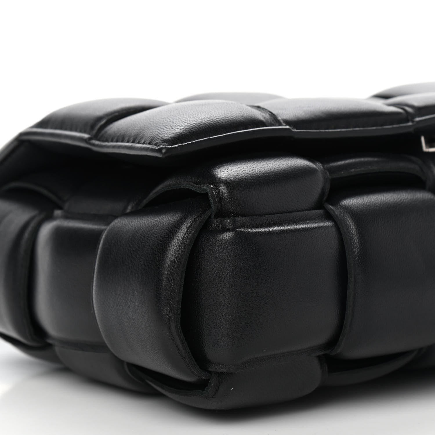 Bottega Veneta Nappa Maxi Intreccio Padded Cassette Crossbody Bag Black 8 of 9