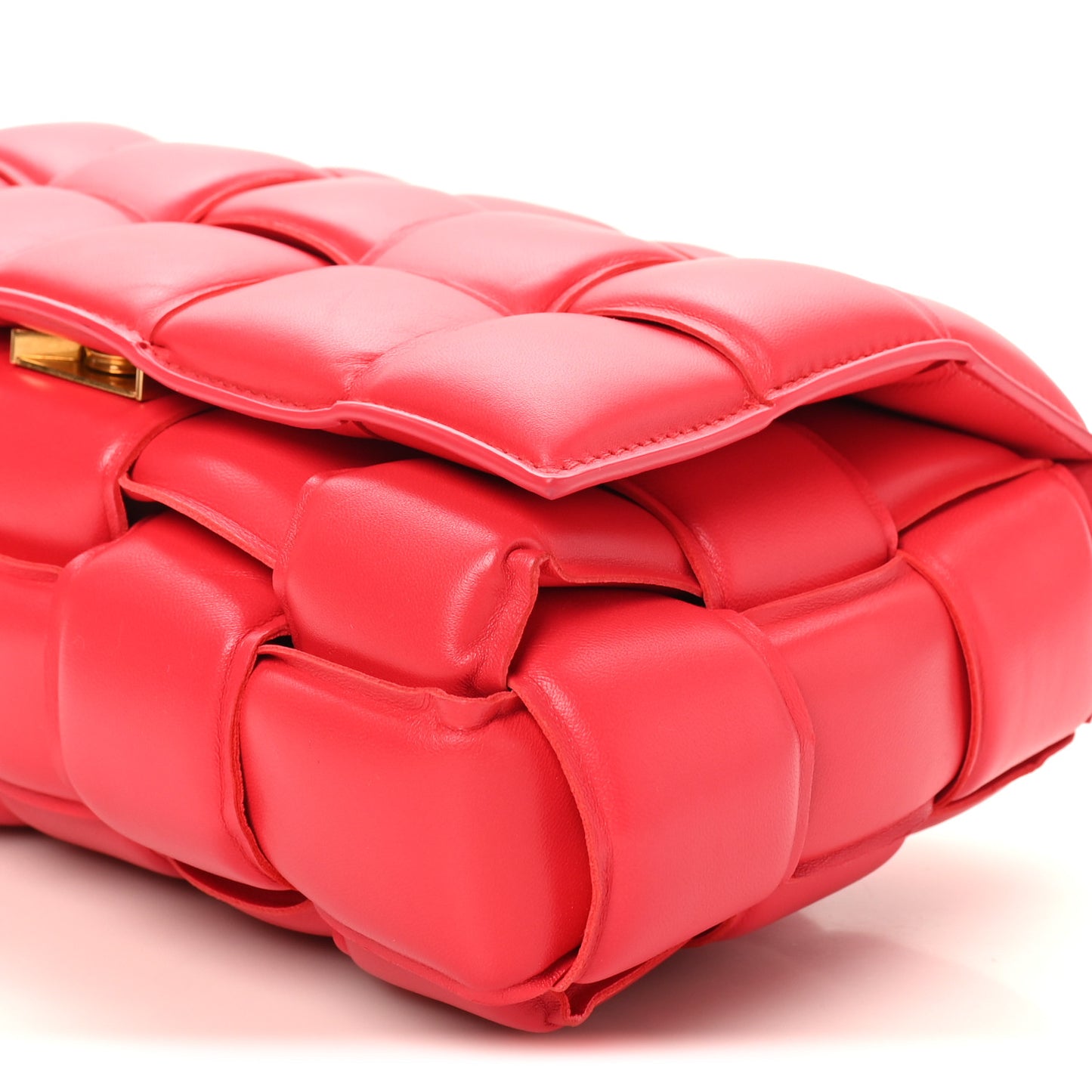 Nappa Maxi Intreccio Padded Cassette Crossbody Bag Firework