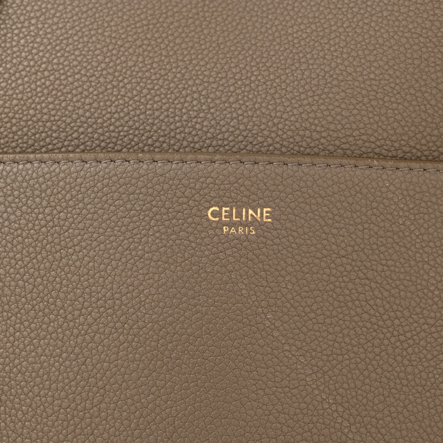 Celine Soft Grained Calfskin Sangle Bucket Bag Taupe 7 of 17