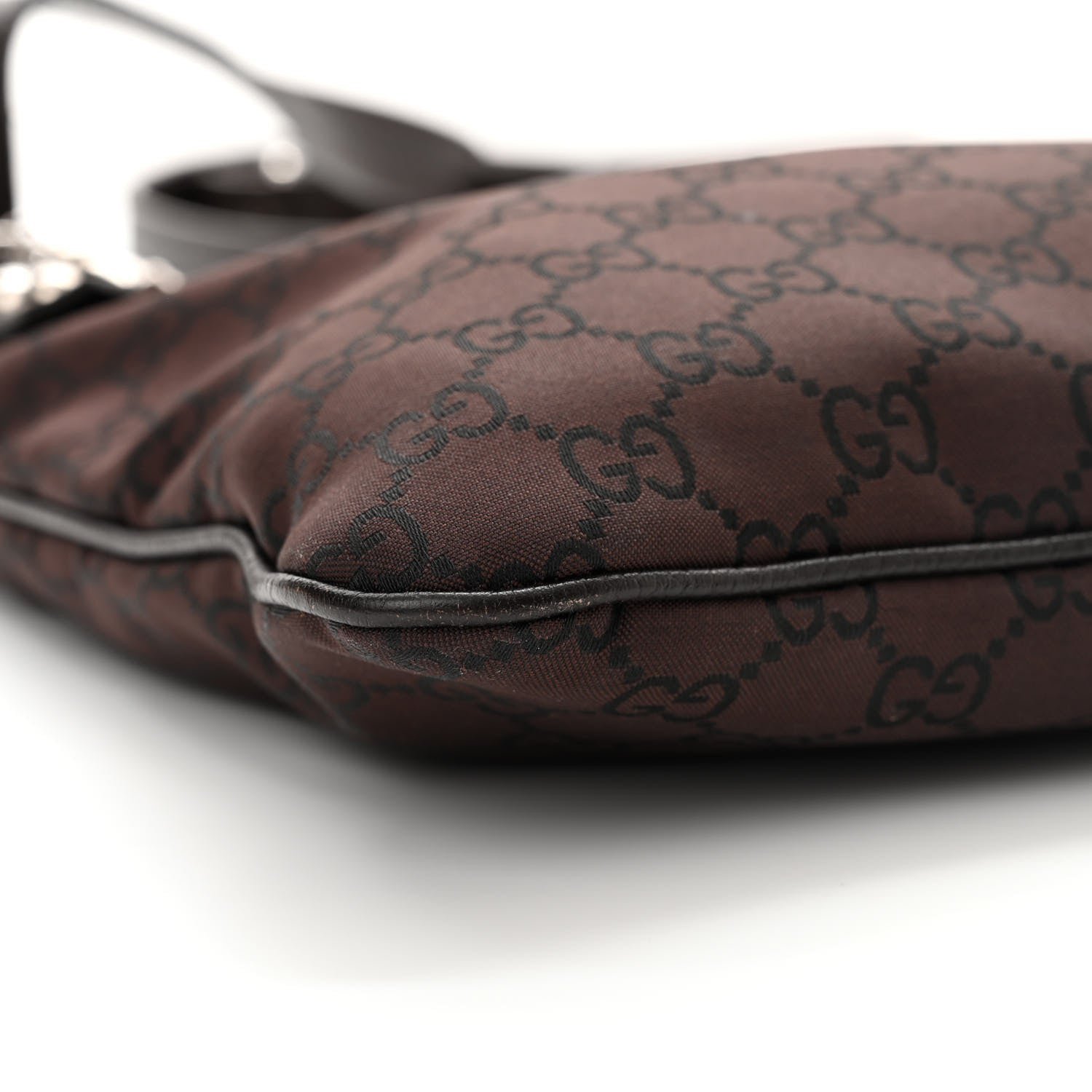 Gucci Monogram Jolicoeur Charms Messenger Bag Brown 9 of 12