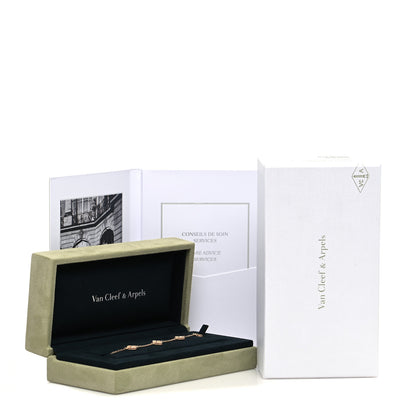 Van Cleef & Arpels 18K Rose Gold 6 Motifs Sweet Alhambra Bracelet 7 of 7