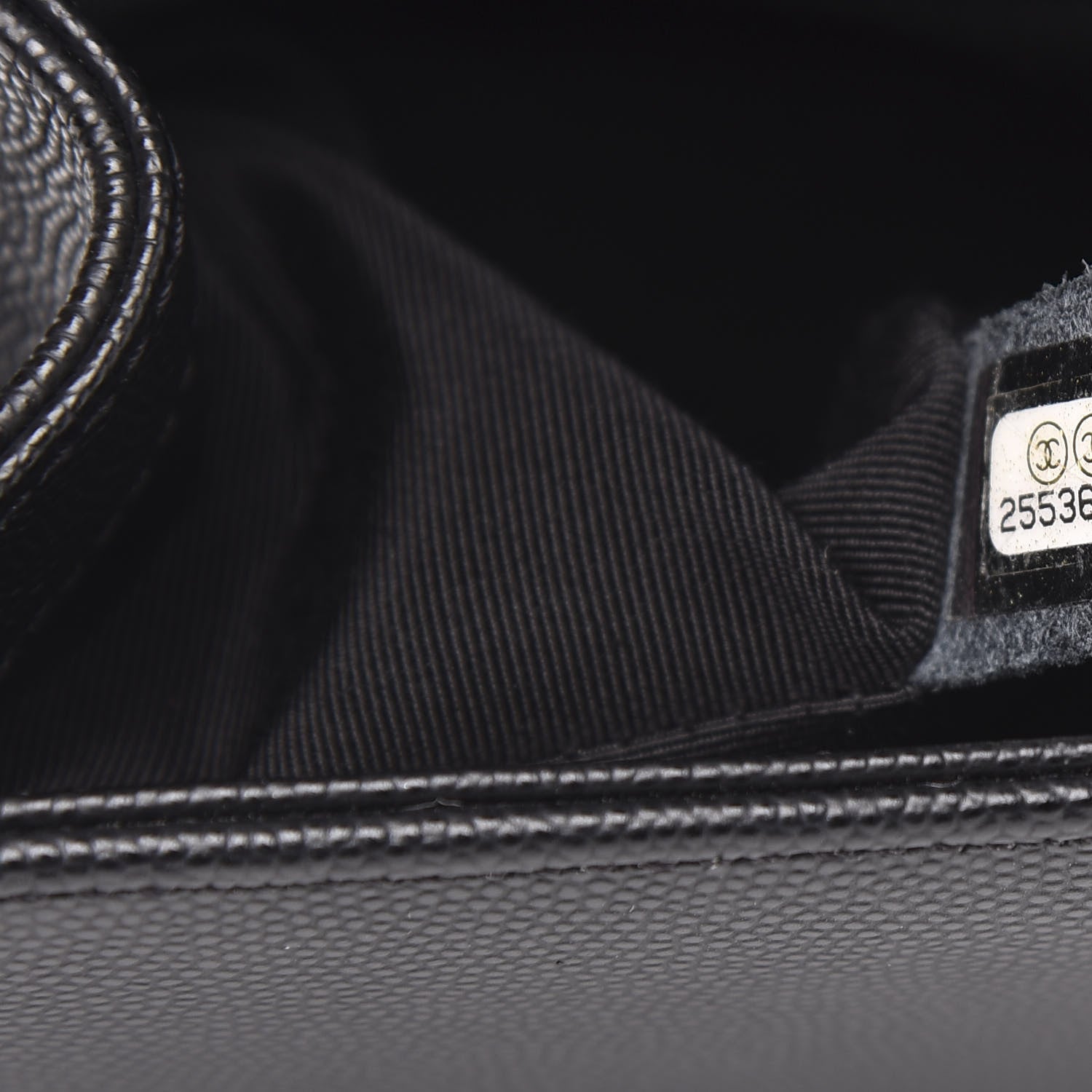 Chanel Caviar Quilted Medium Boy Flap Black 7 of 12
