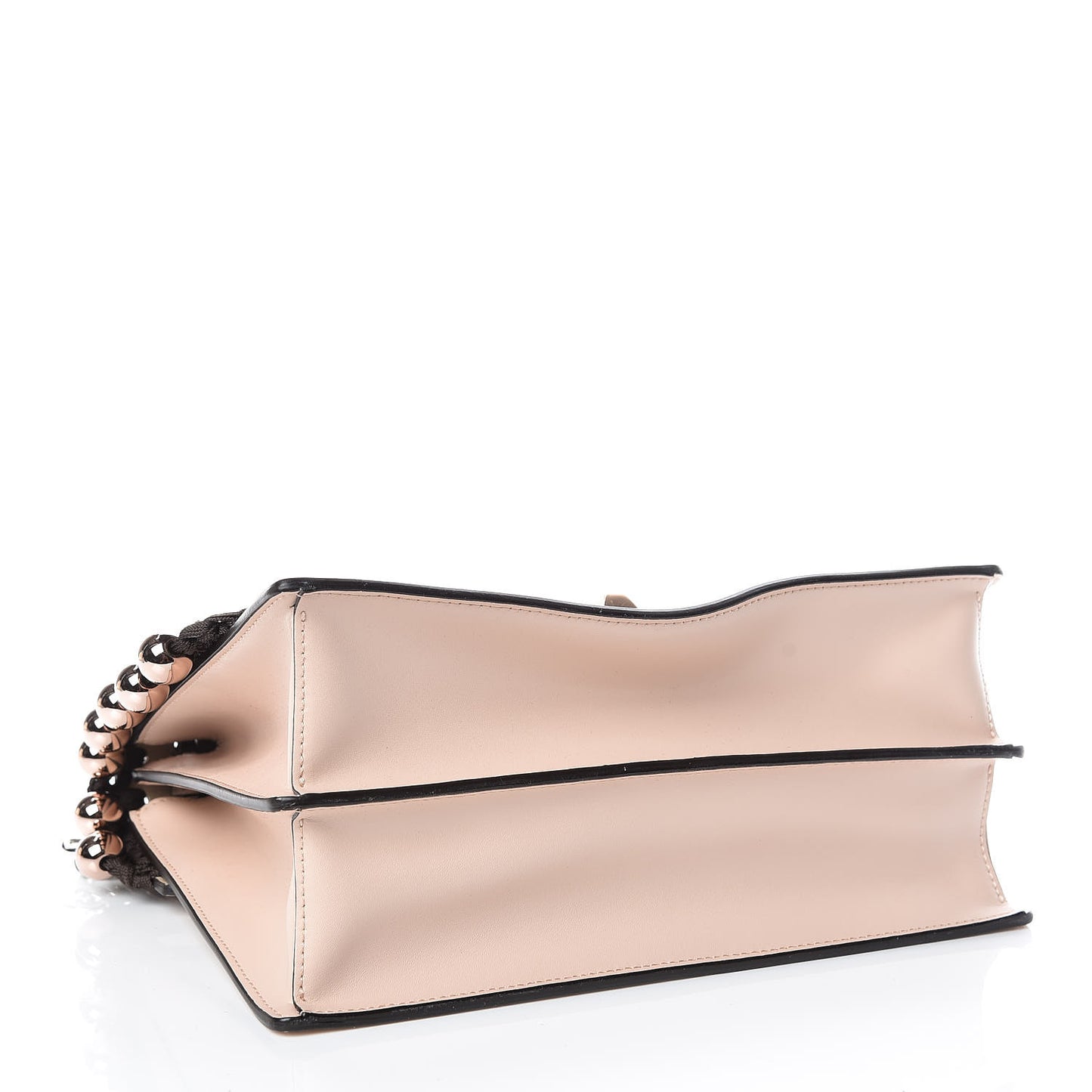 Vitello Liberty Ribbon Pearl Lace Up Kan I Shoulder Bag Plaster